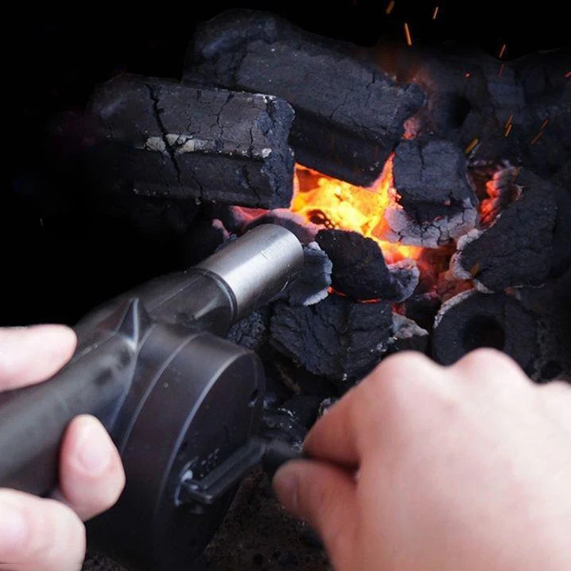 Barbecue Blower Small Manual Blower Combustion Aid Hand Cranked Hair
