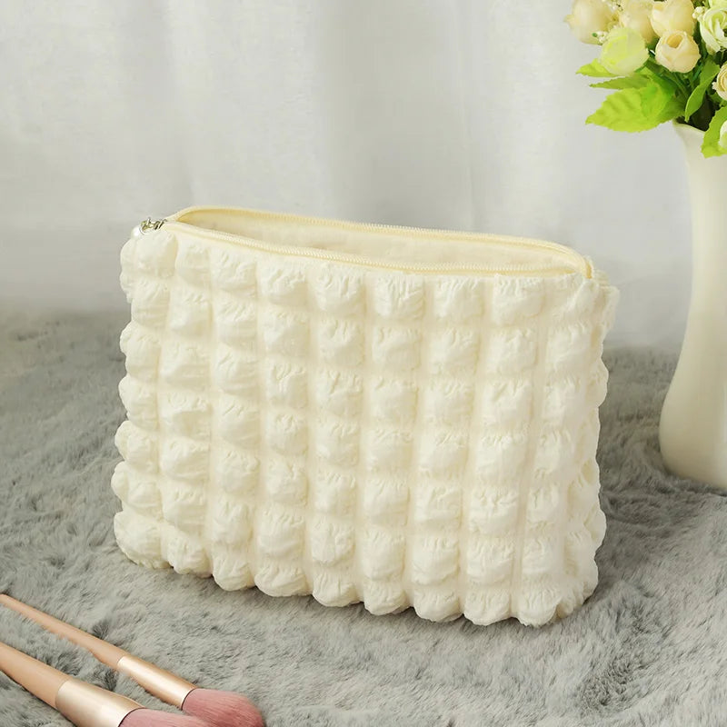 Travel Organizer Portable Zipper Soft Makeup Pouch for Lady Girls