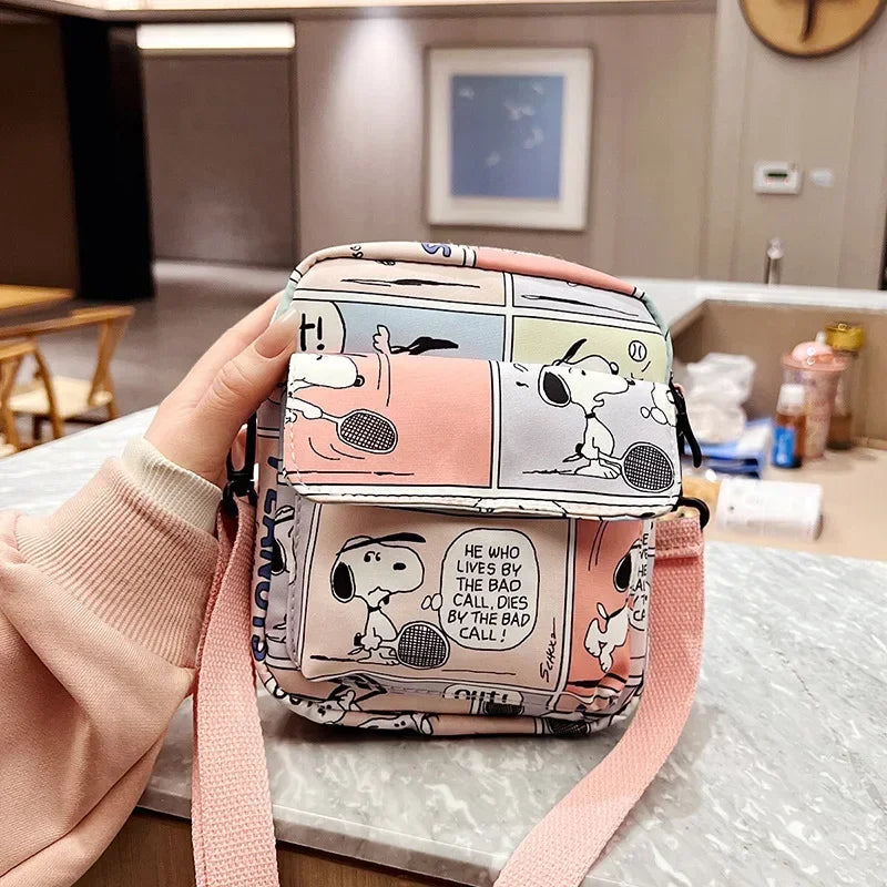 Snoopy Crossbody Bags for Ladies Kawaii Purses Phone Case Peanuts