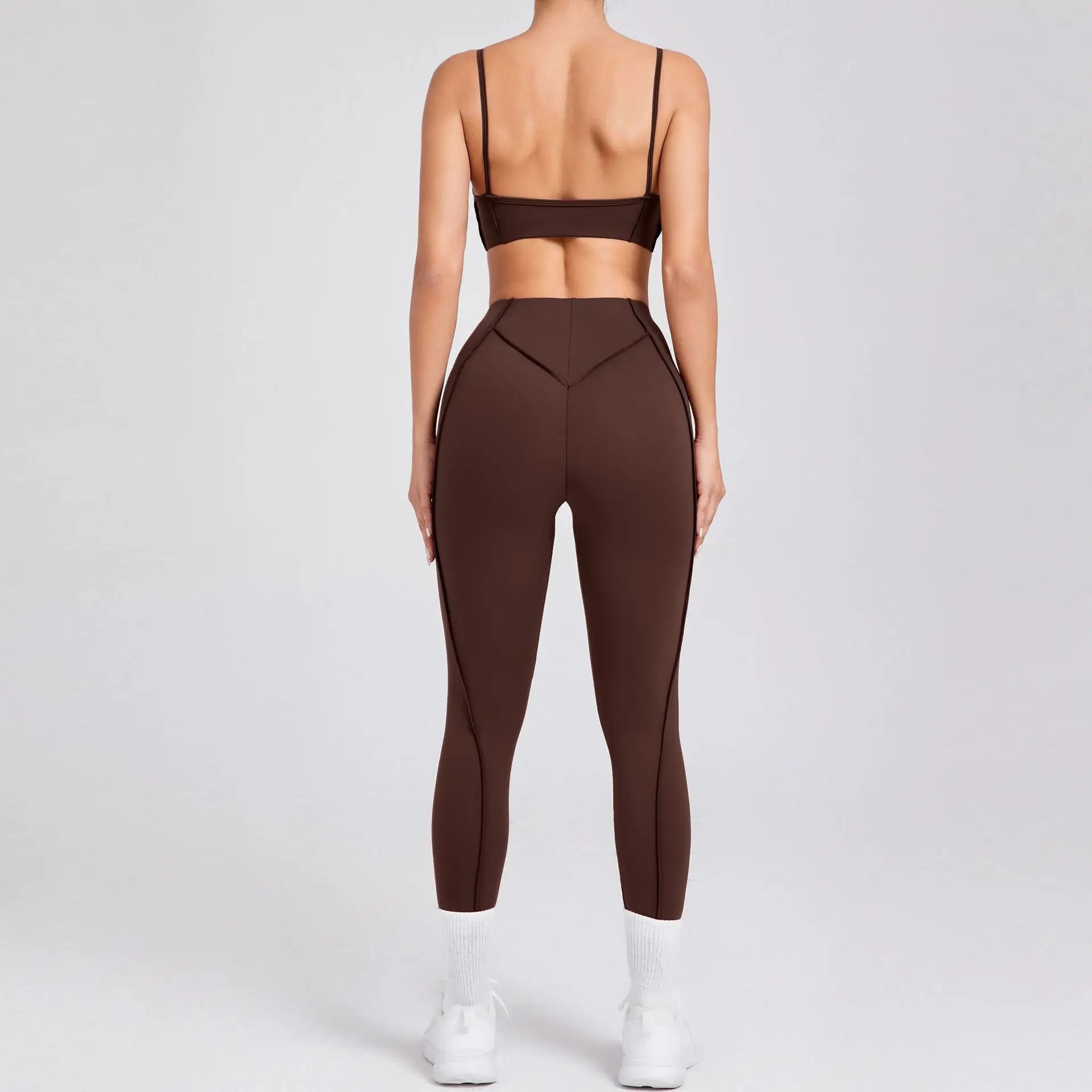 New Yoga Set Women Tracksuit Workout Legging Athletic Suit Gym Push Up