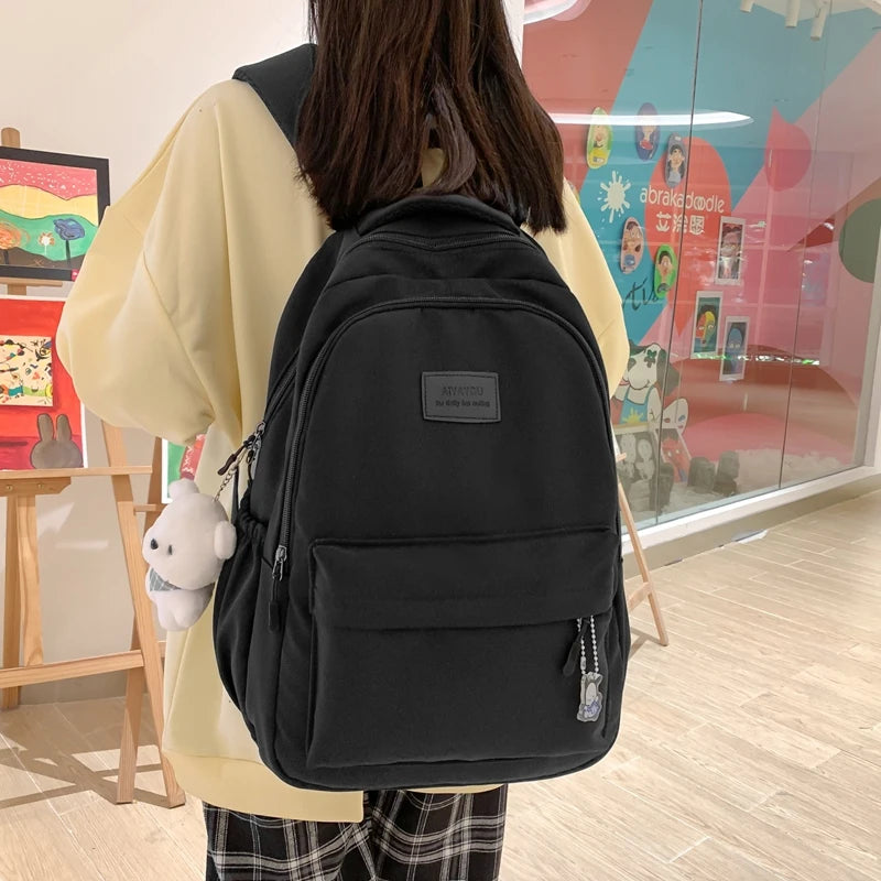New Female Fashion Lady High Capacity Waterproof College Backpack