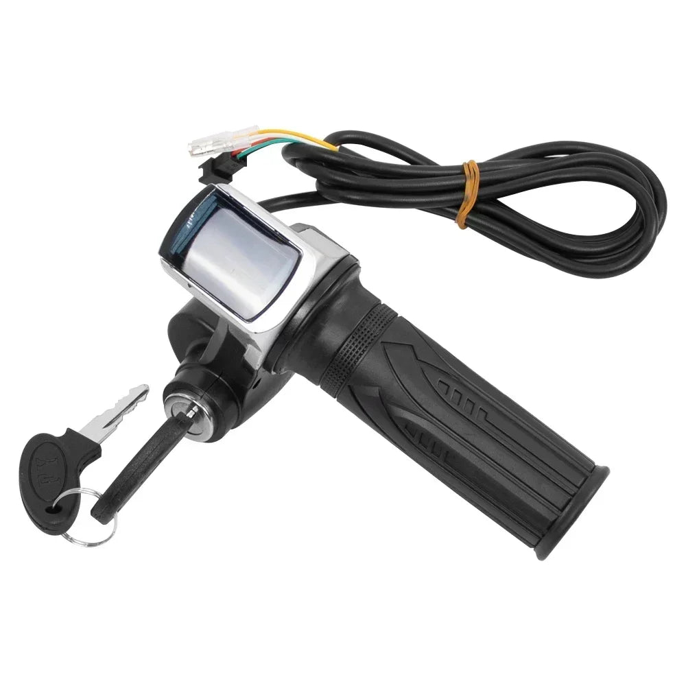 Throttle Grip E-bike Handlebar with Lock Ebike 36V 48V 60V Electric