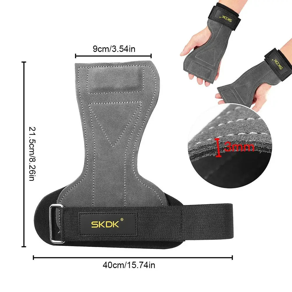 2Pcs Gym Gloves Fitness Hand Palm Protection Equipment Anti Slip And