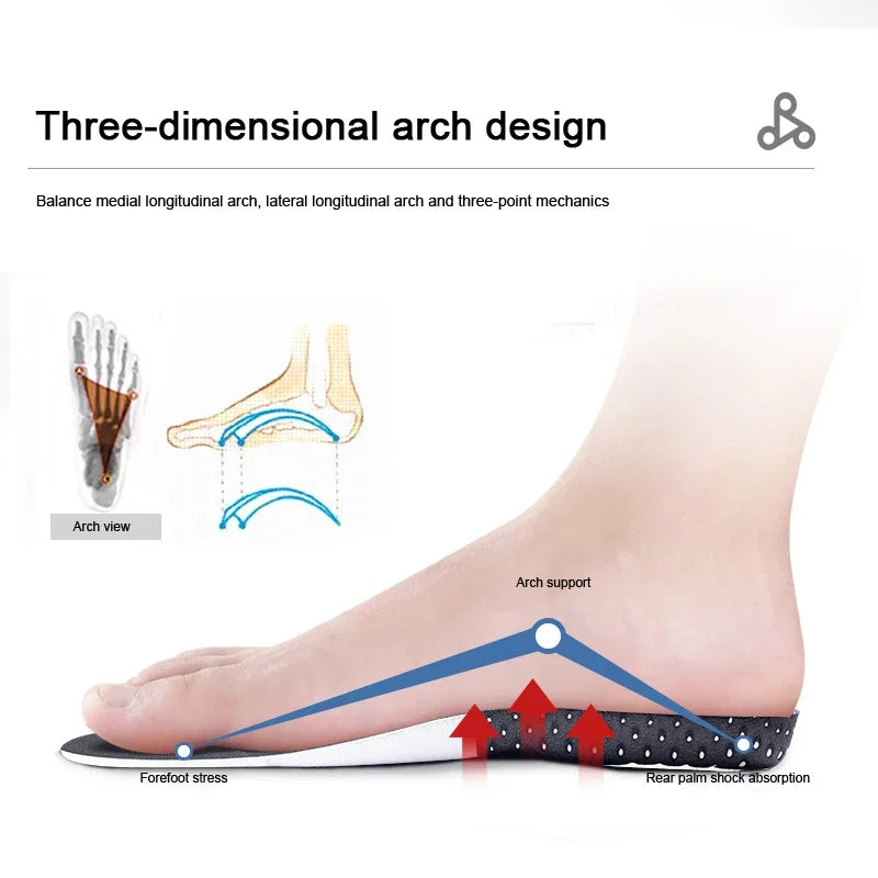 Orthopedic Insoles for Man Women Memory Foam Cushion Gel Insole
