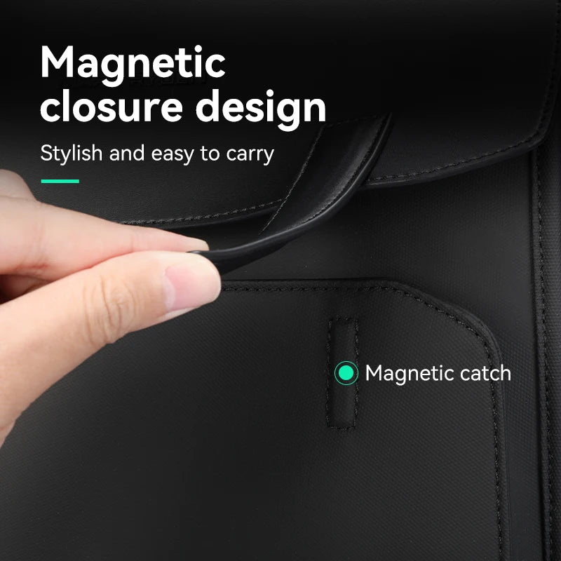 Mark Ryden Classic Business Work Black Leather Backpack 15.6 Inch