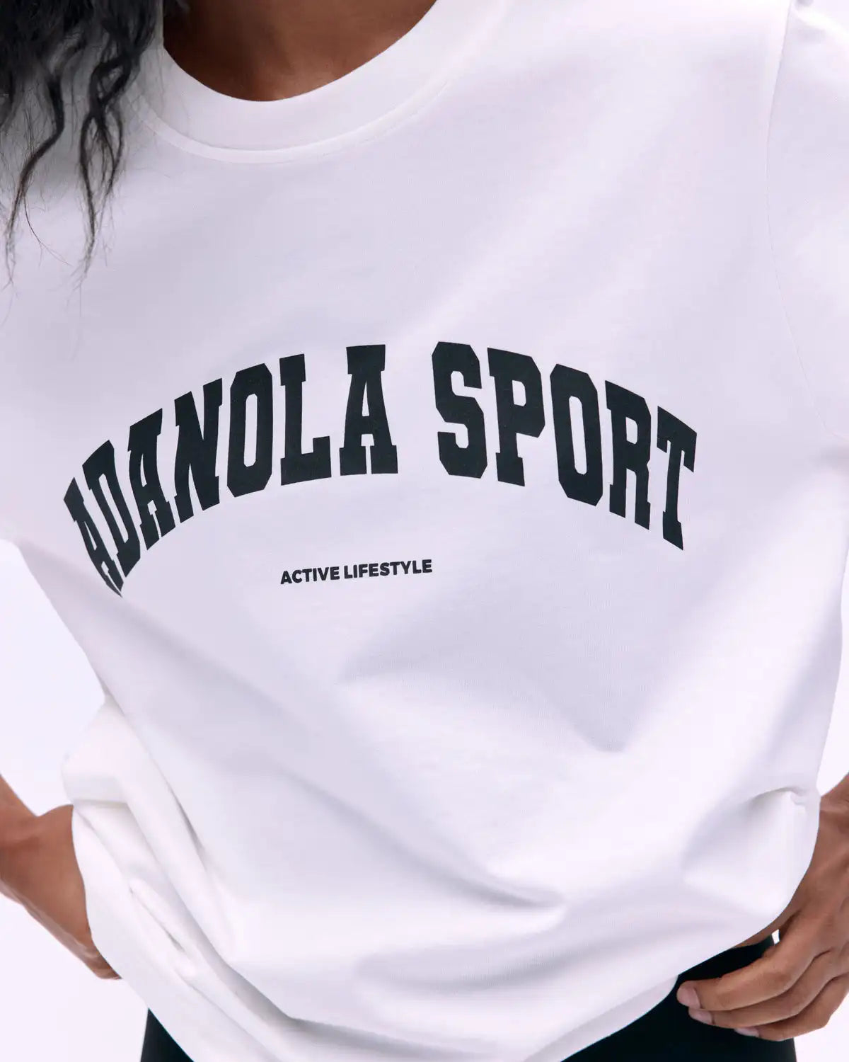 Summer Casual Sports Women's Men's T-shirt Trendy Brand Adanola Letter
