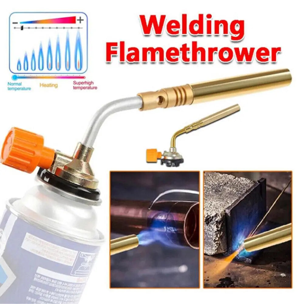 2024 Welding Gas Flame Gun Butane Burner Brazing Flamethrower Heat