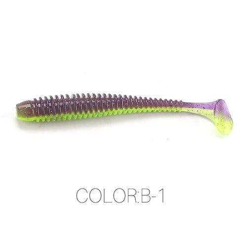 2023 HOT Impact Ring Shad Fishing Lure Soft 63mm 80mm 97mm Plastics