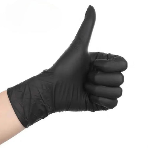 20/50/100PCS Disposable Black Nitrile Gloves for Household Use Latex