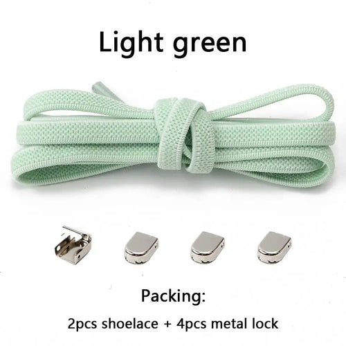 No tie Shoe laces Elastic laces Sneakers Flat Shoelaces without ties