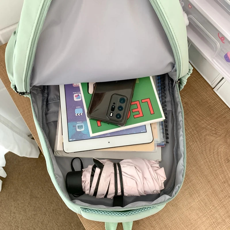 New Female Fashion Lady High Capacity Waterproof College Backpack