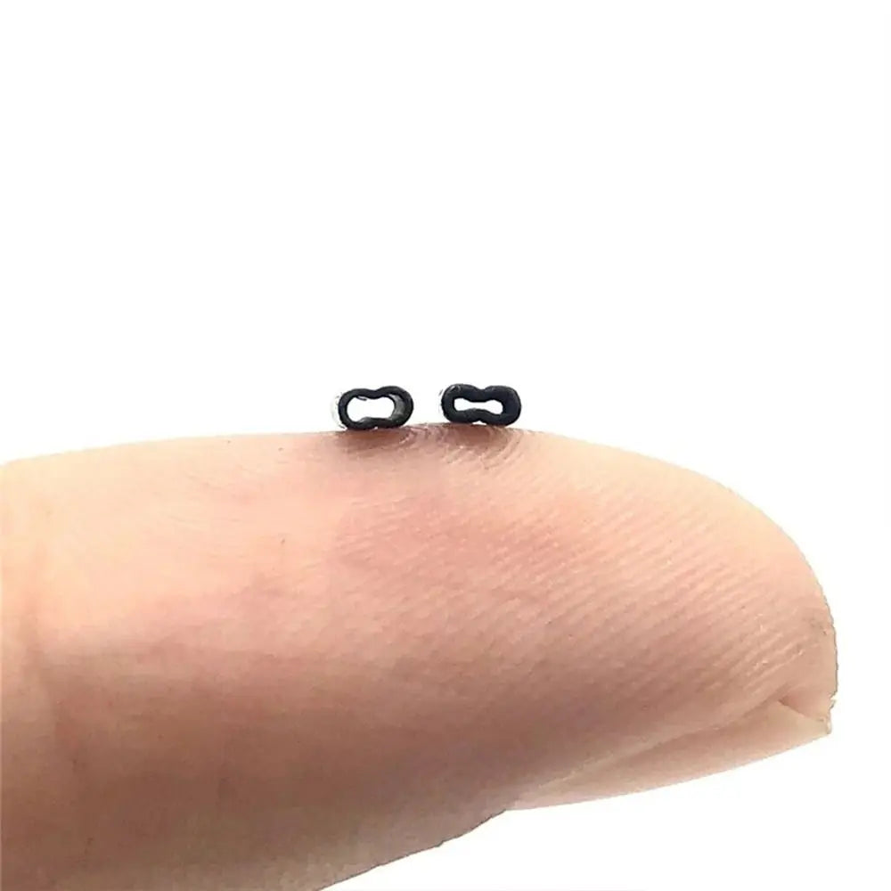 50pcs 0.6mm 0.7mm Double Oval Fishing Line Crimping Tube Wire Crimp