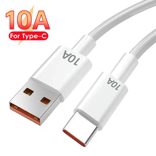 120W 10A Type C Cable Super Fast Charging Phone Charger Data Cord For