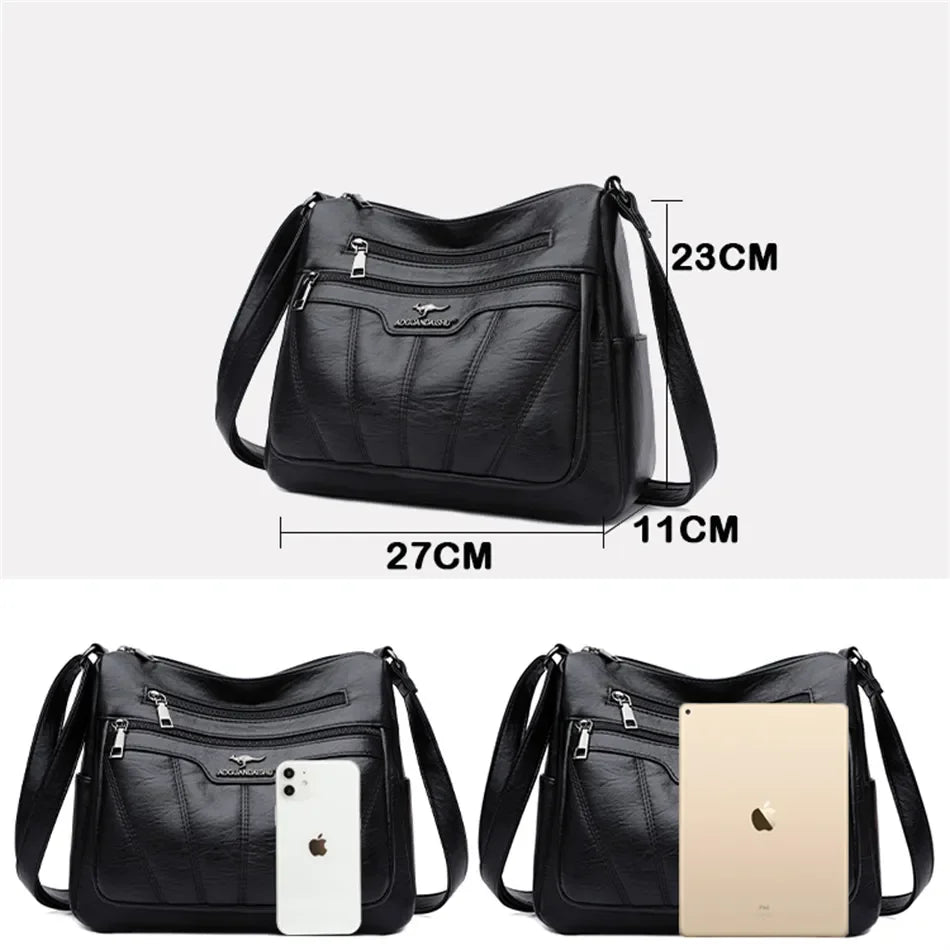 Soft Leather Women Bag Branded Designer Ladies Handbag Purses 2023