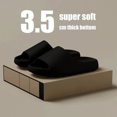 Unisex House Shoes Non-Slip thick Soft Platform Slide Sandals for