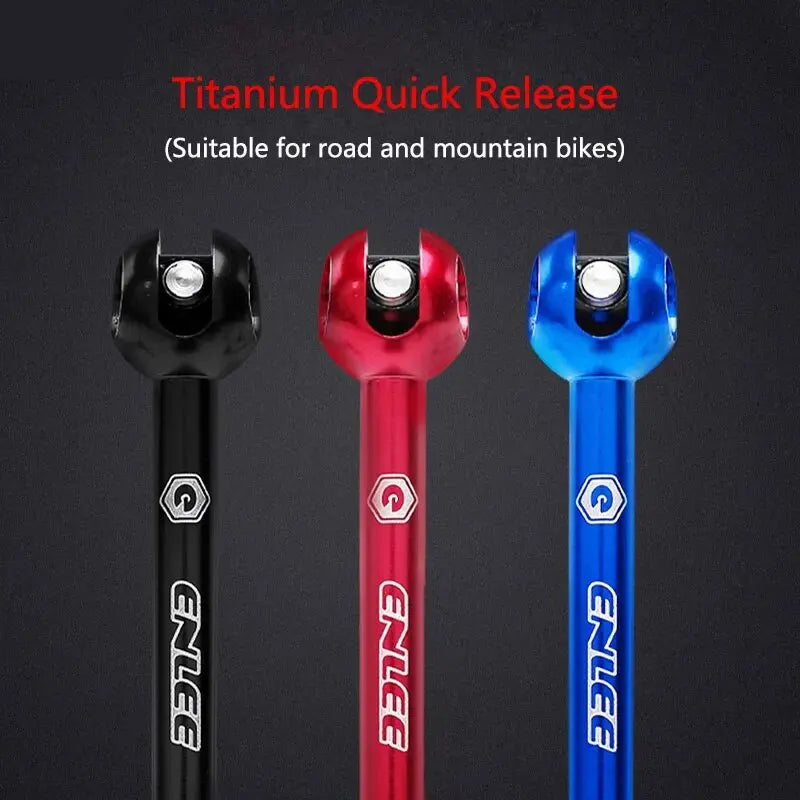 ENLEE Titanium Ti Skewer QR Bicycle Quick Release Skewer Lever MTB