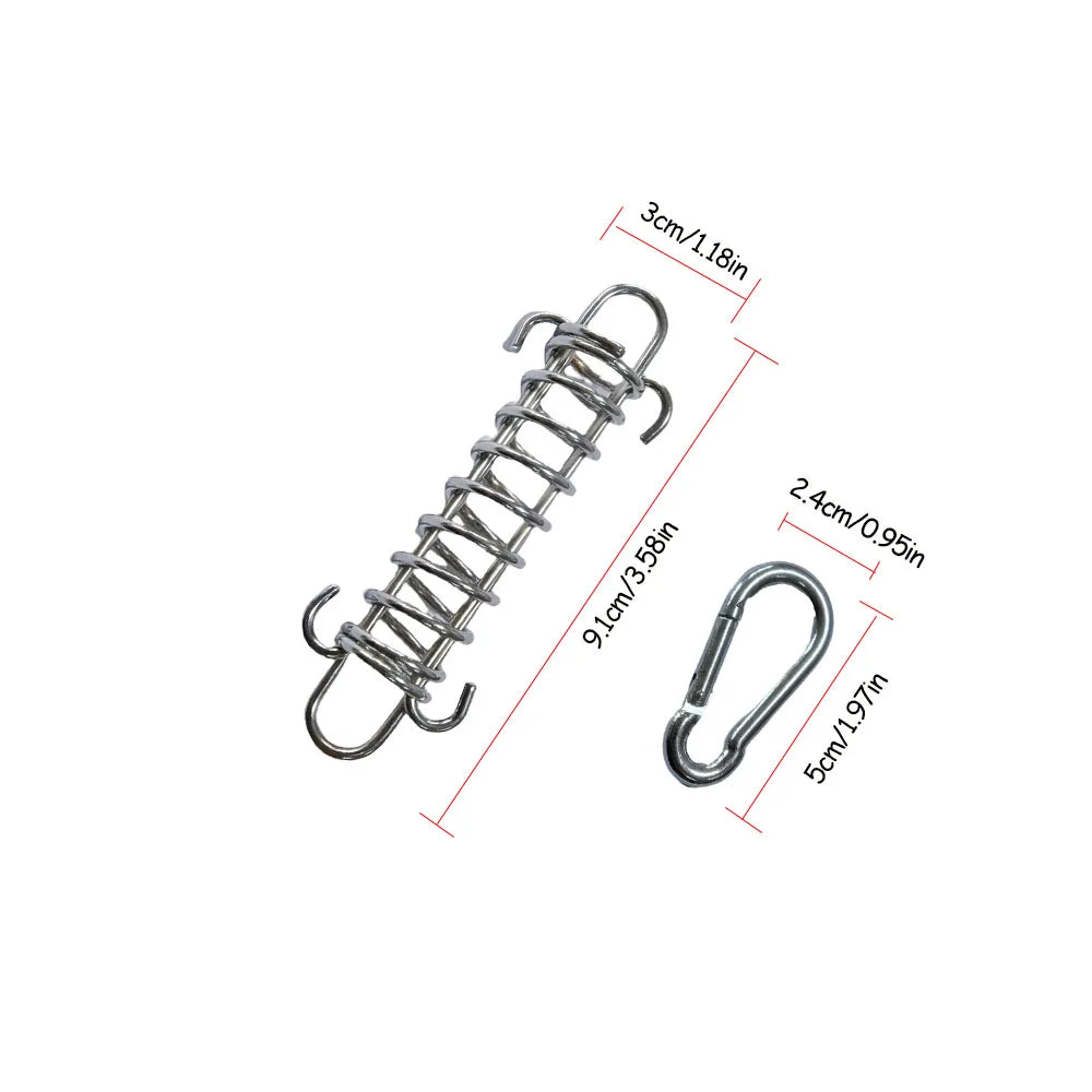 4/6Pcs Camping Tent Wind Rope Spring Buckle Tent Tensioner Camping