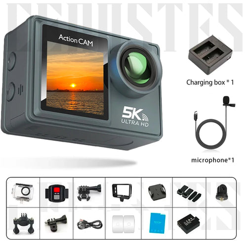 Action Camera 5K 4K bicycle camera Electronic Stabilizer Action cam