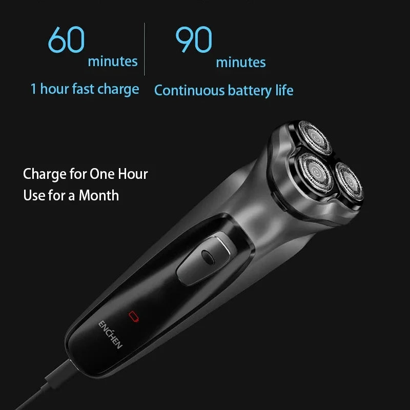 ENCHEN BlackStone Electric Shaver Razor Men Type-C Rechargeable
