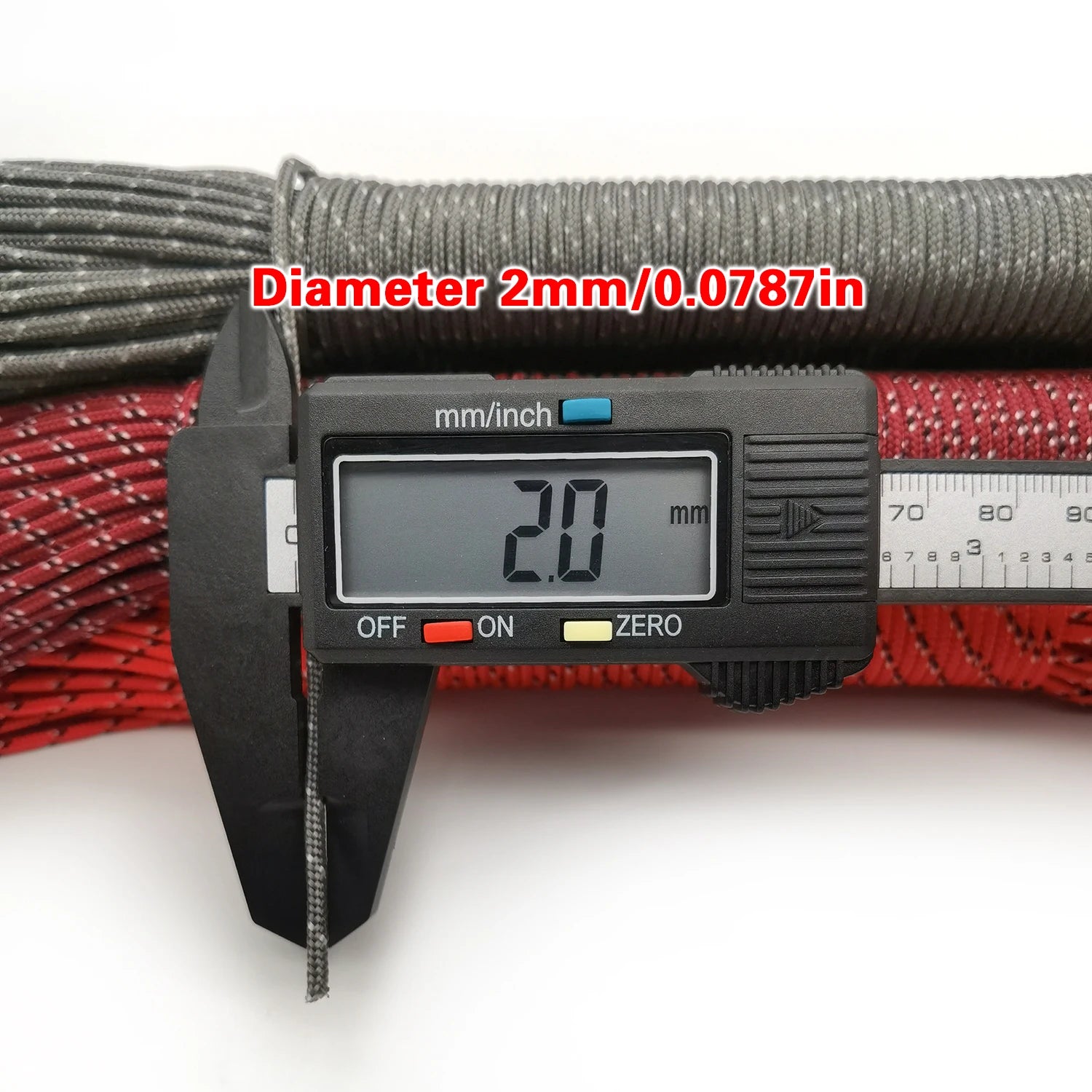 100 Colors Paracord 31meters 100FT,50FT,25FT Dia 2mm one stand Cores