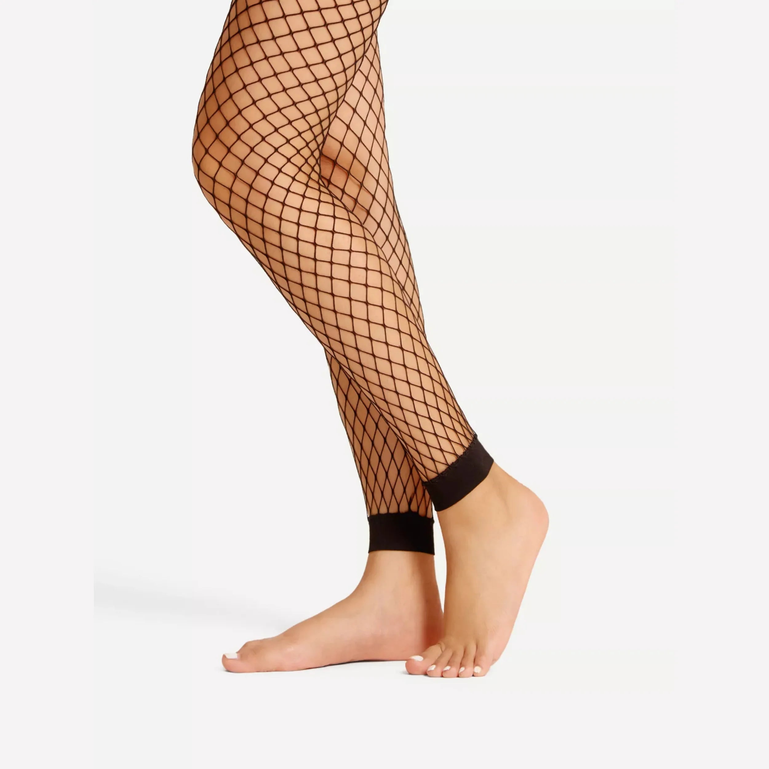 1 Pairs Women's Nine-Point Mesh Socks Sexy Hollow Fishnet Socks
