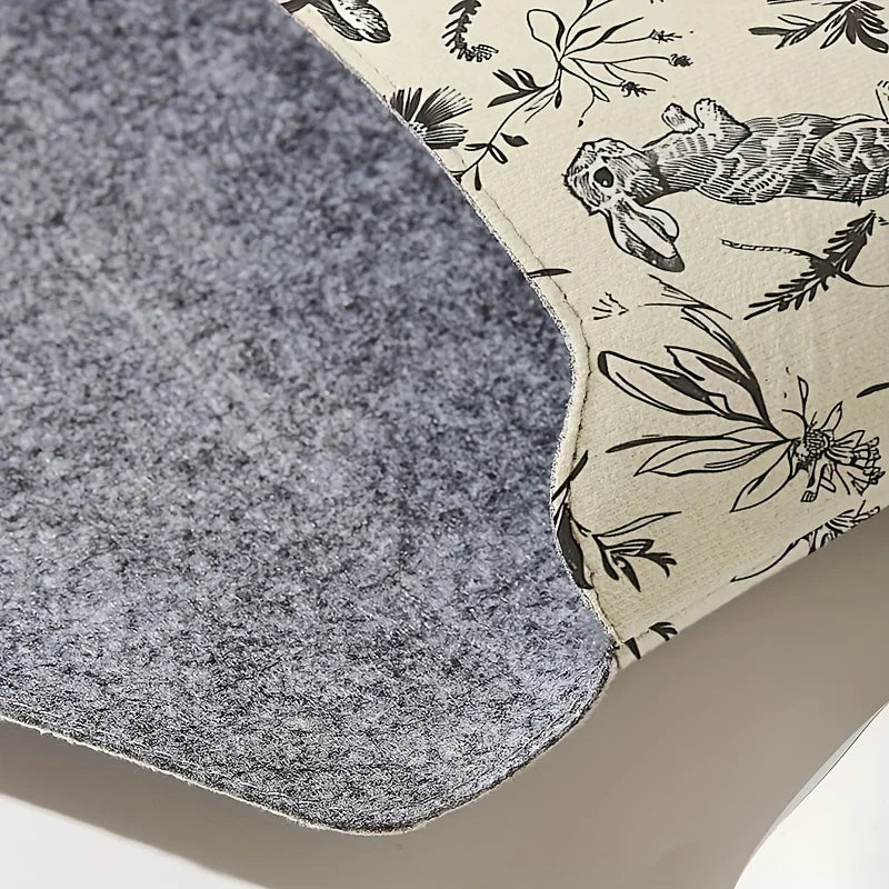 Rabbit print pattern laptop bag with soft laptop fabric cover,