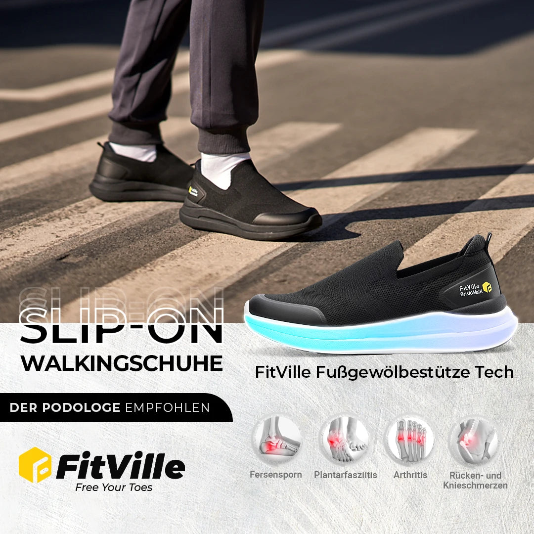FitVille Men‘s Walking Shoes Extra Wide Plantar Fasciitis Shoes