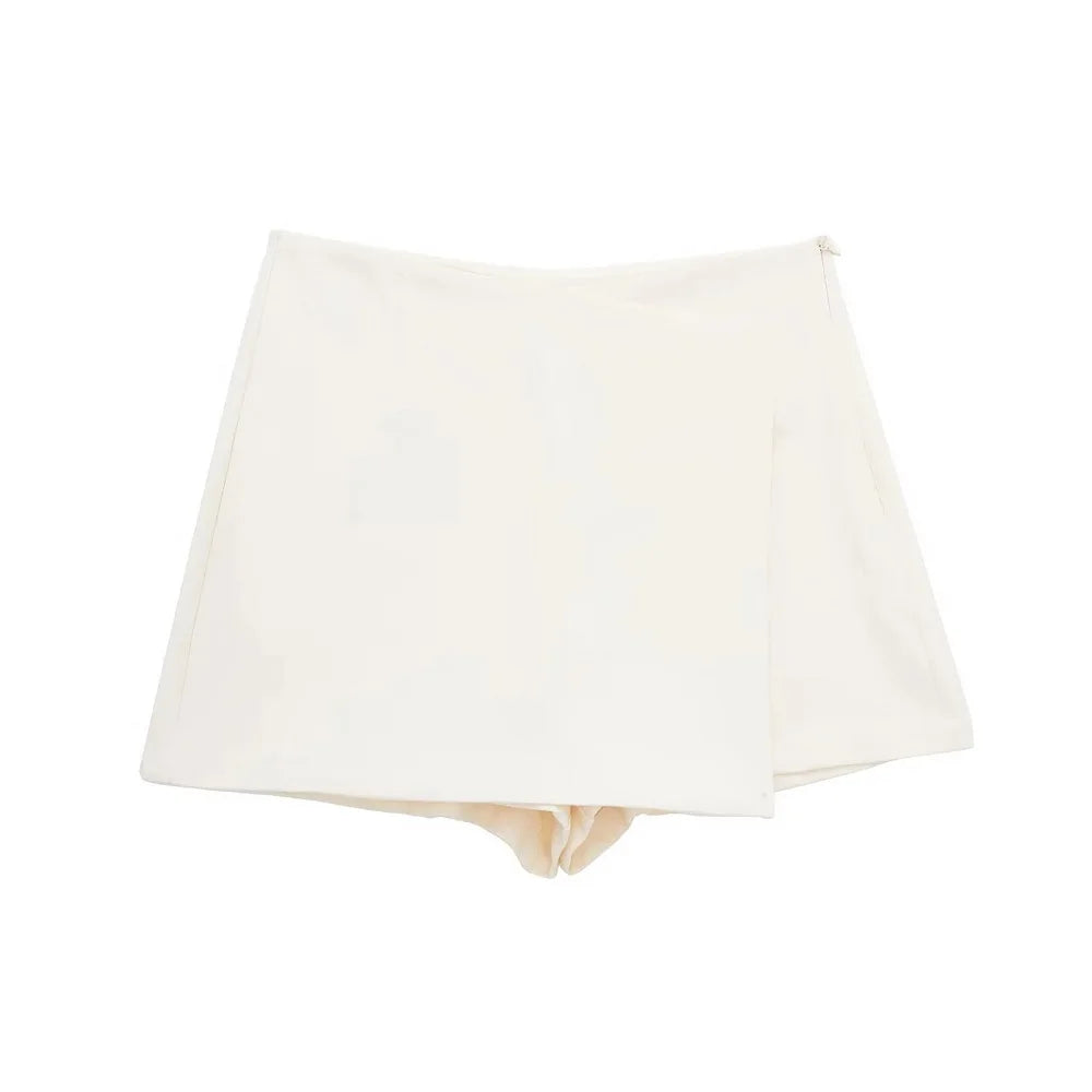 MUJER Woman Shorts Skirts Asymmetric High waist Shorts Skirts for
