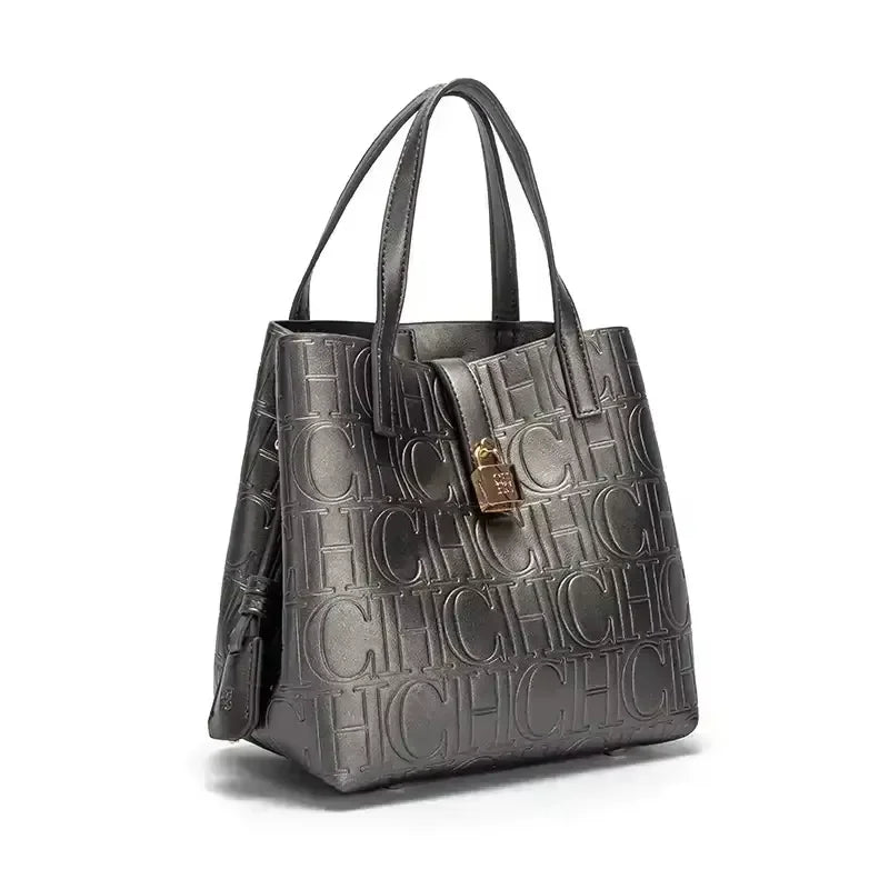 CH Ladies Handbag Bucket Bag Large Capacity Letter Element Ladies