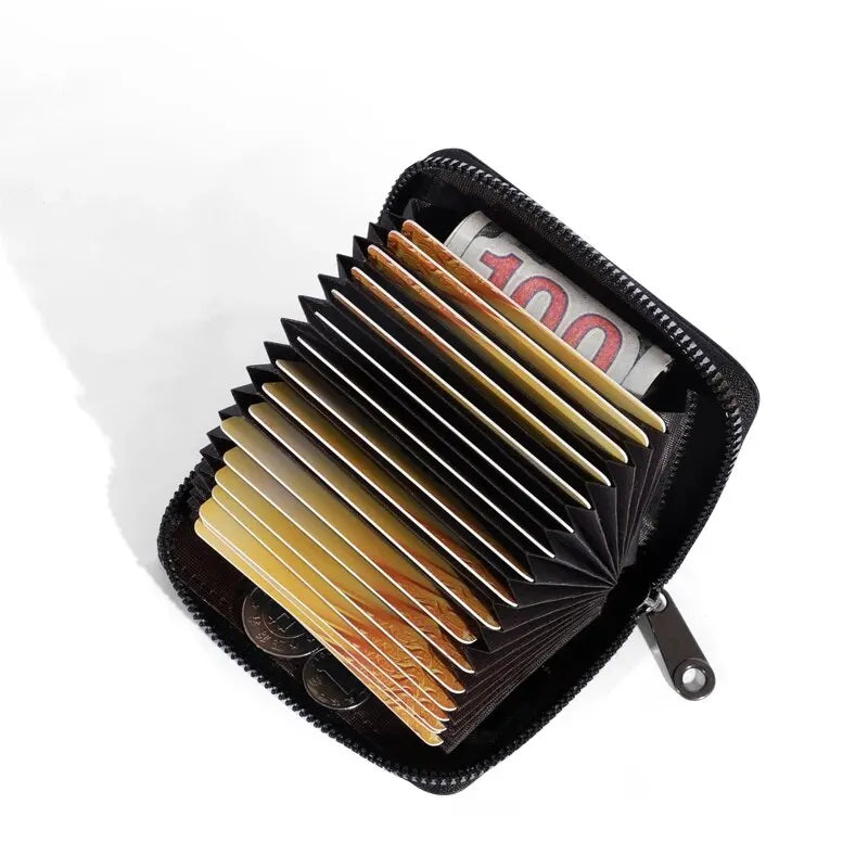 20 Detents Cards Holders PU Business Bank Credit Bus ID Card Holder