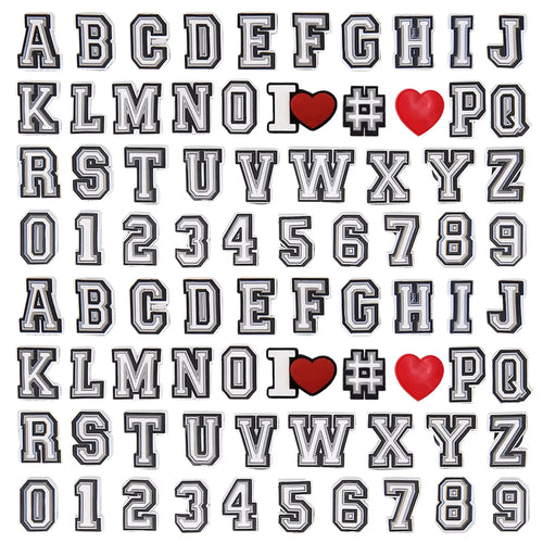 39/78Pcs Alphabet Letter Series Shoe Charms For Croc DIY Decoration