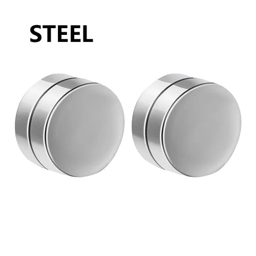 1/3 Pair Crystal Strong Magnetic Ear Stud Clip Earrings for Men and
