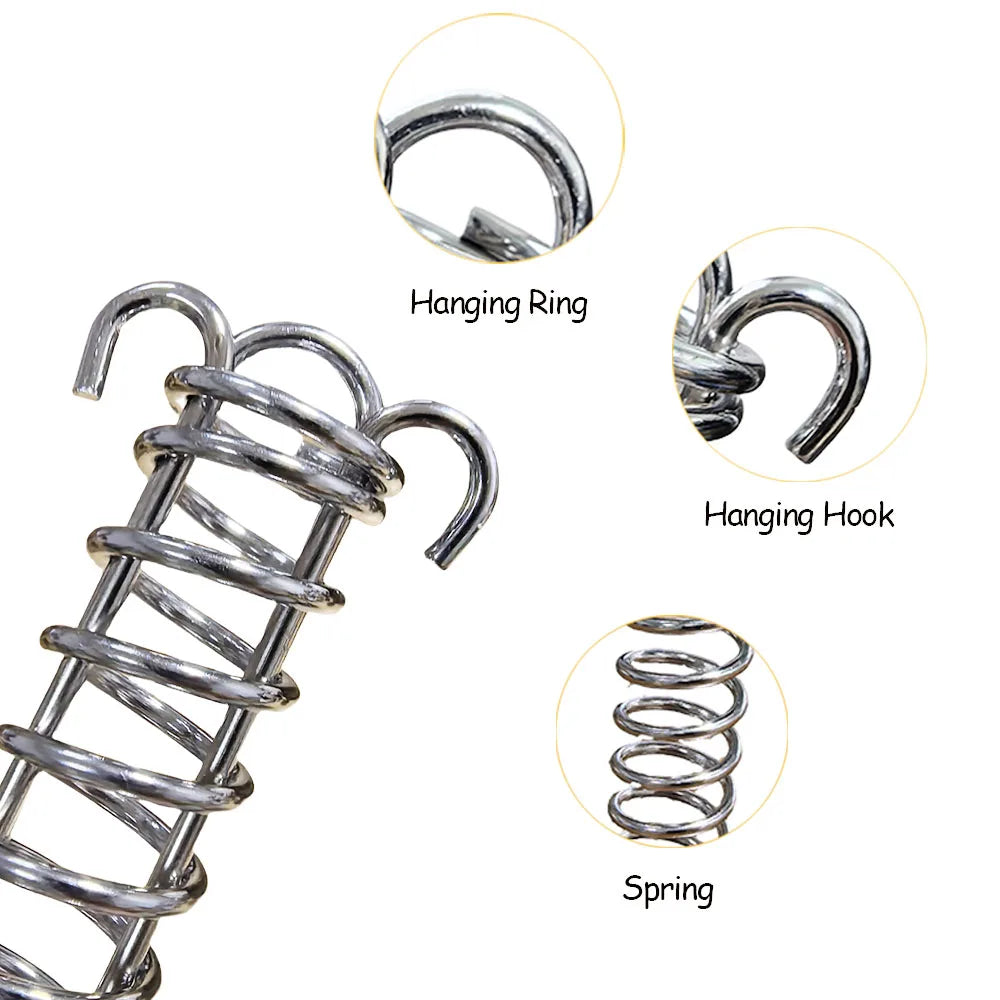 4/6Pcs Camping Tent Wind Rope Spring Buckle Tent Tensioner Camping