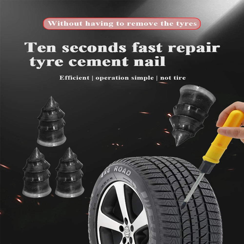 10/20/30pcs Car Vacuum Tyre Repair Nail Set Motorcycle Tire Puncture