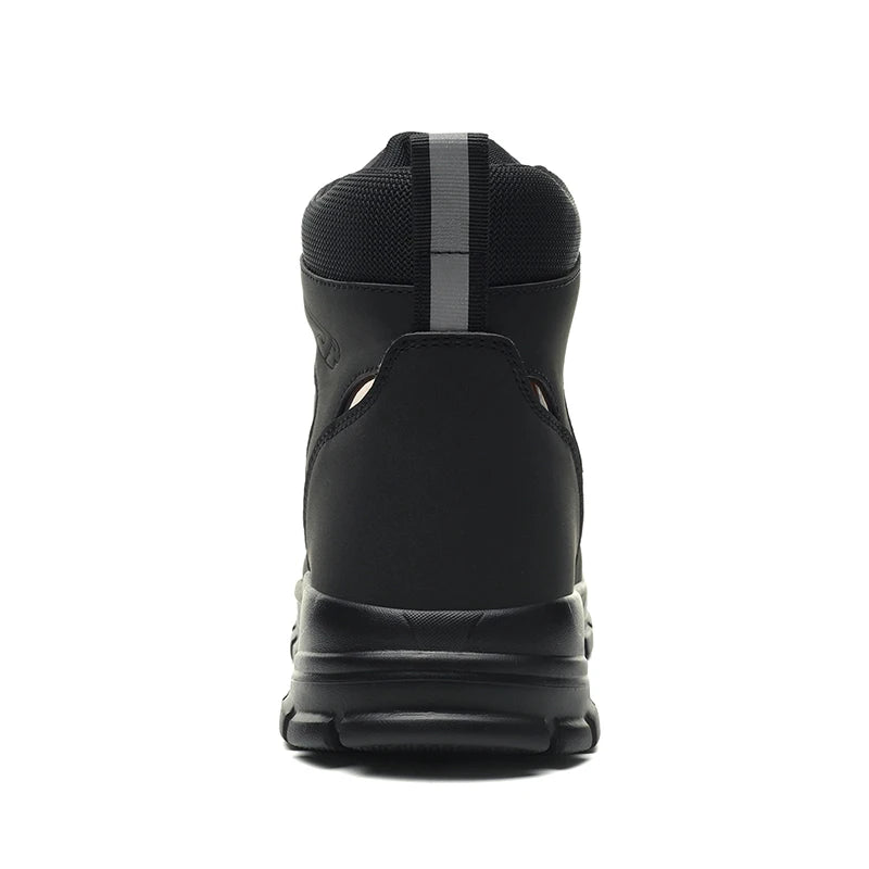 Rotating Buttons Indestructible Work Boots Men Steel Toe Safety Boots