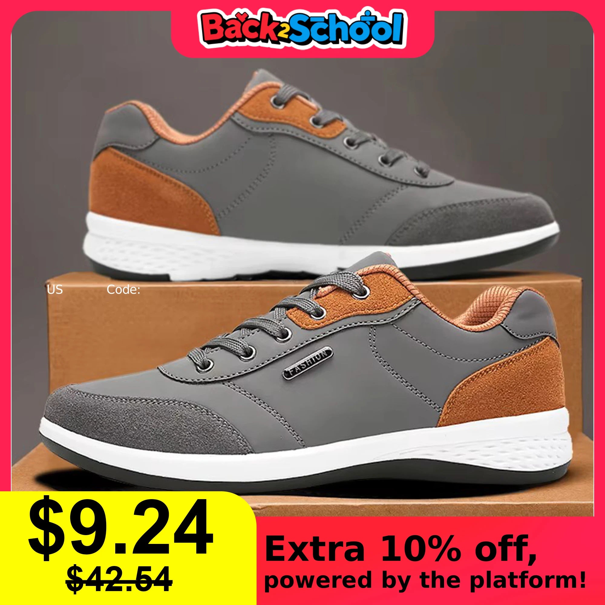 Leather Men Shoes Sneaker Trend Sports Running Breathable Men‘s