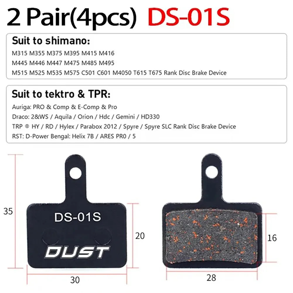 2 Pair (4pcs) MTB Bicycle Hydraulic Disc Ceramics Brake Pads For B01s