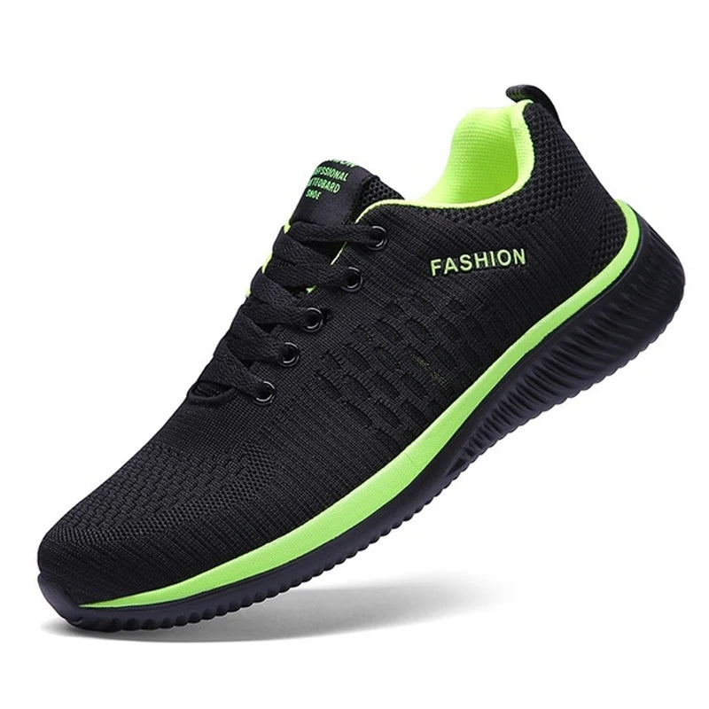 Men Running Walking Knit Shoes Fashion Casual Sneakers Breathable
