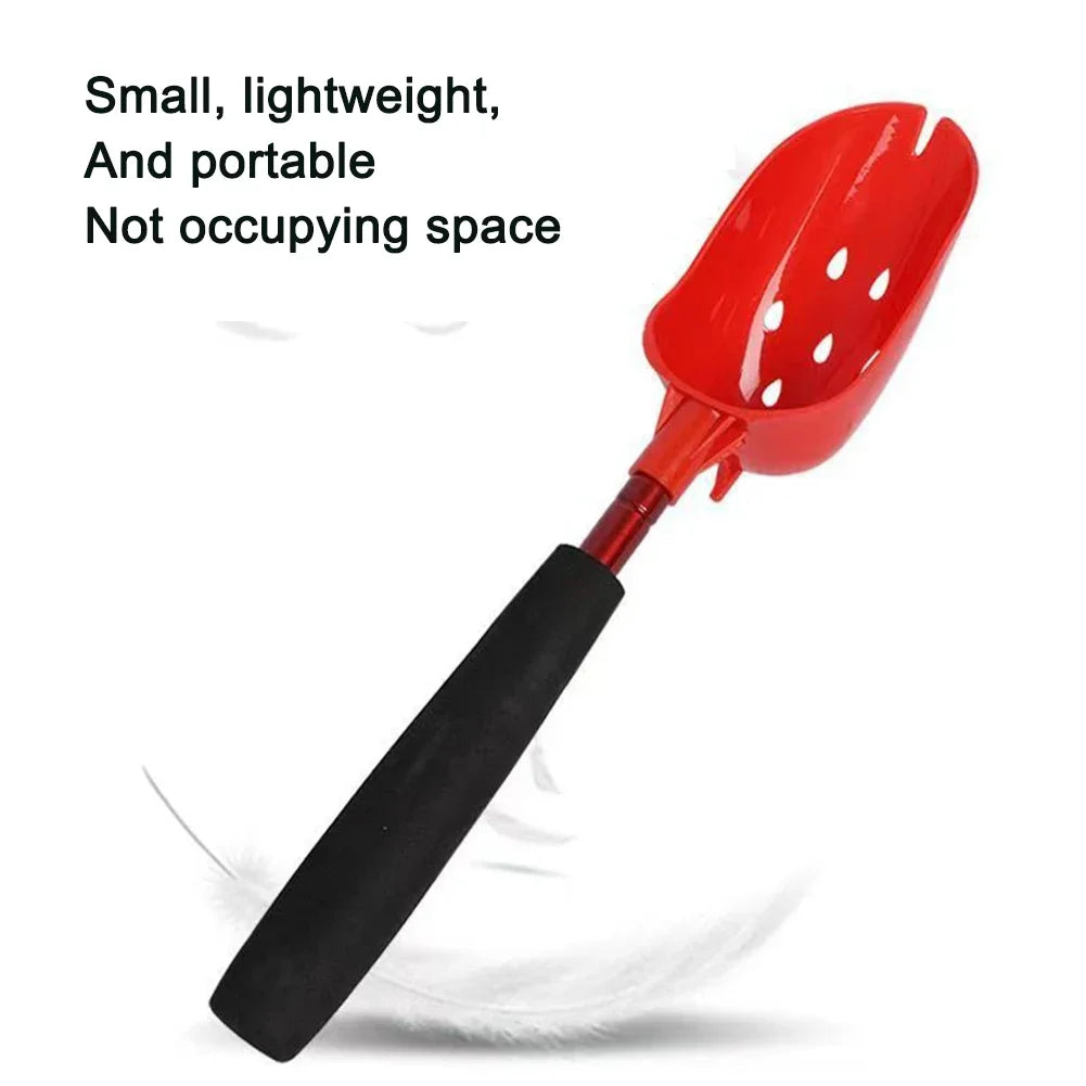 Bait Throwing Spoons Retractable Fish Bait Casting Scoop Lightweight