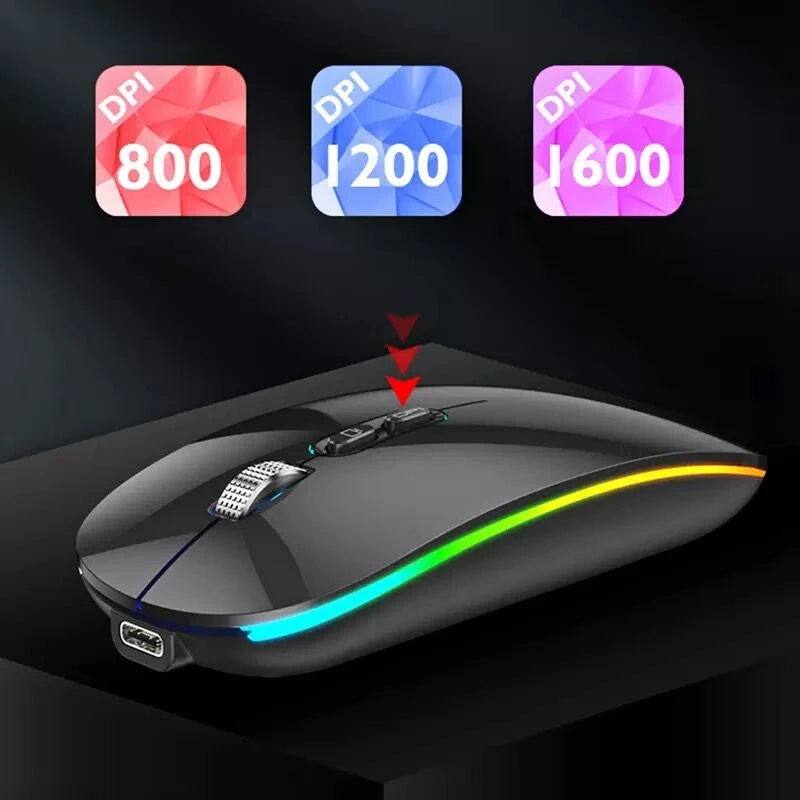 Dual Mode Bluetooth 2.4G Wireless Mouse One-Click Desktop Function