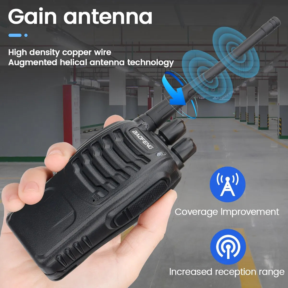1/2 PCS Baofeng BF 888S Walkie Talkie UHF 400 470MHz 888s Long Range