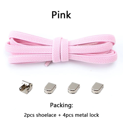 No Tie Elastic Shoe Laces One Size Fits All Adult and Kids Shoes
