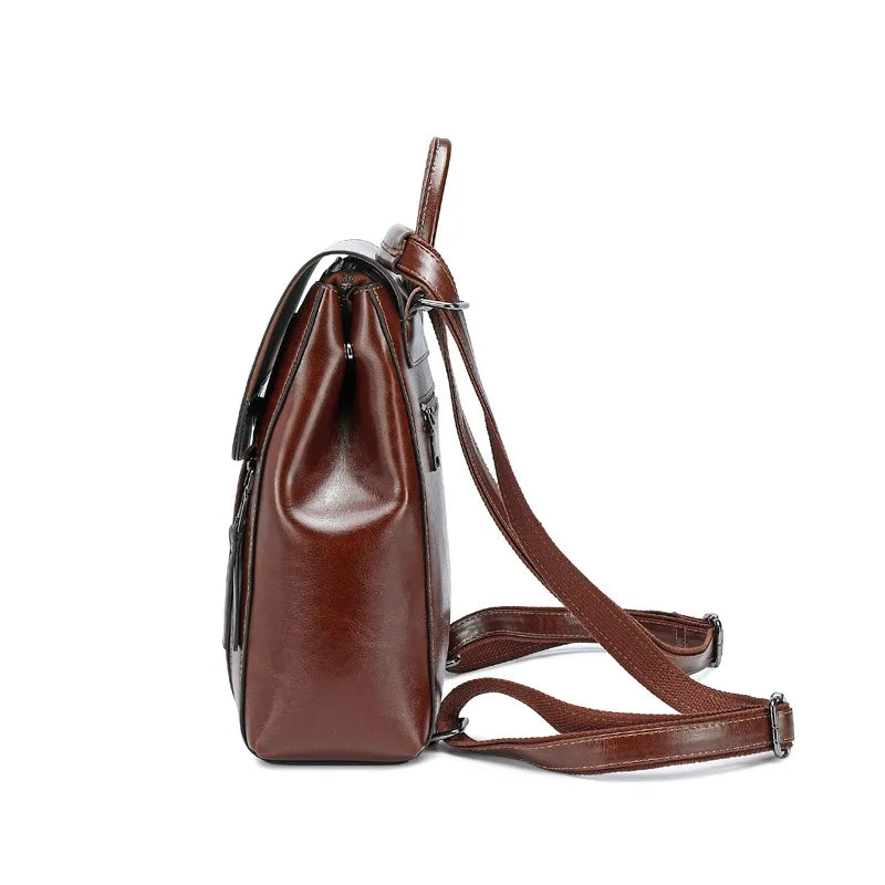 Women Backpack Cross body Shoulder Bag Genuine Leather Girls School