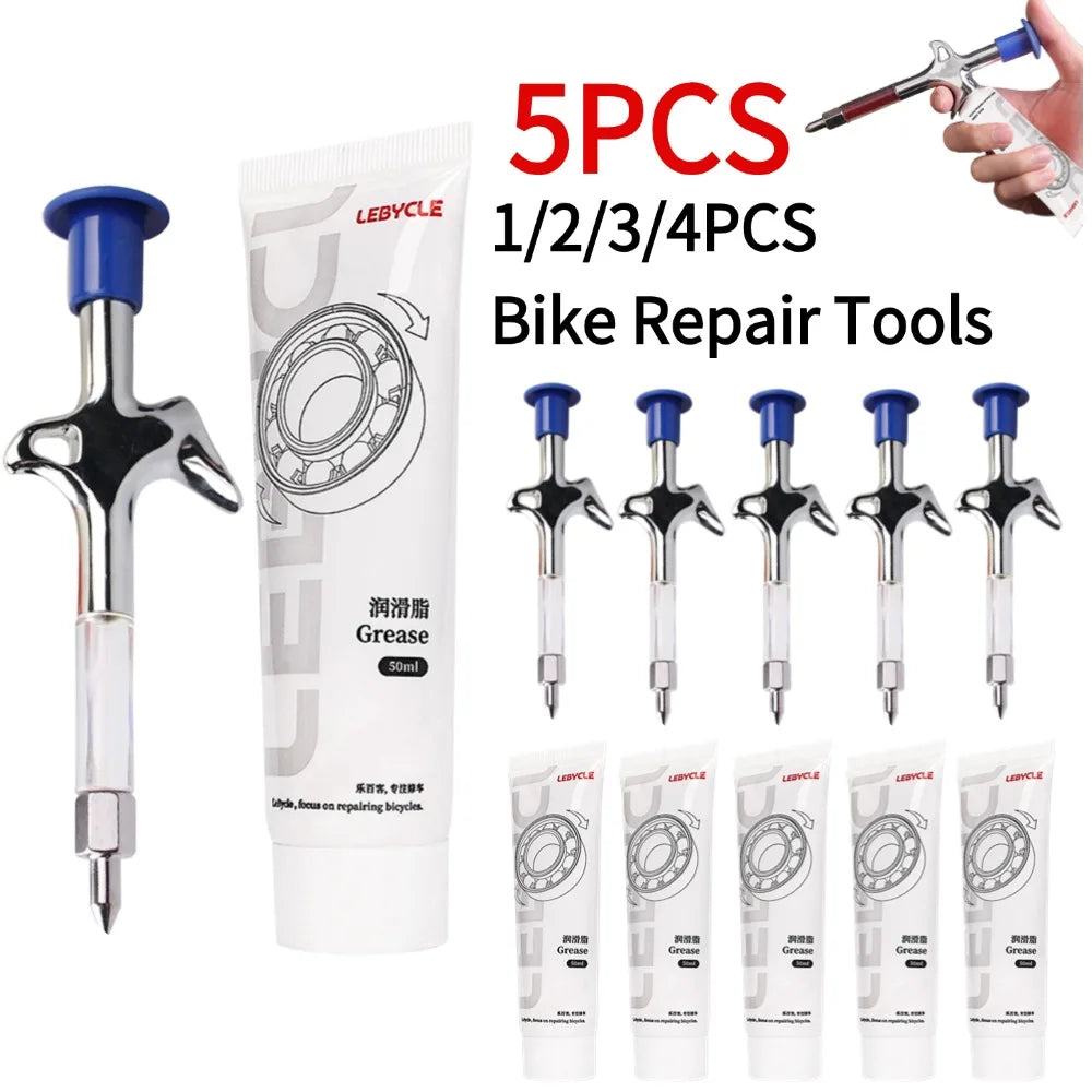 Bicycle Aluminum Grease Gun Aluminum Alloy MTB Bike Ball Bearing Hub