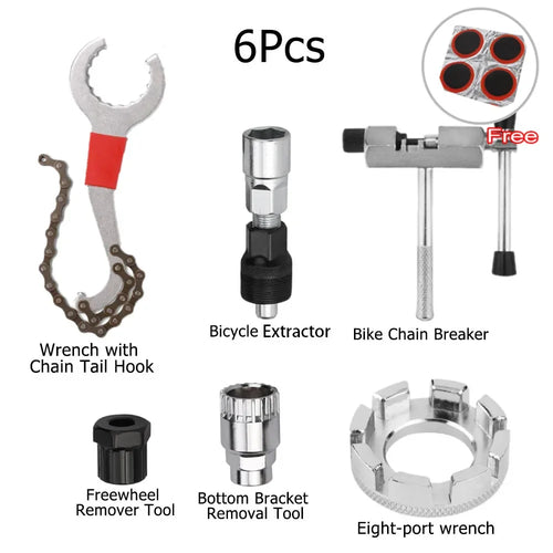 Bicycle Repair Tool Kits Chain Breaker Crank Puller Outdoor Cycling
