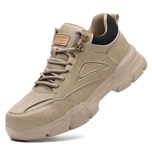 Safety Shoes Men Steel Toe Work Shoes Anti-smash Anti-puncture