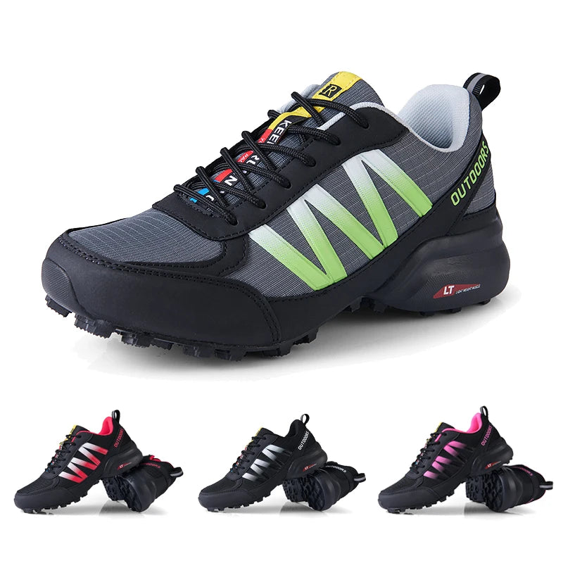 Men‘s Waterproof Hiking Shoes Outdoor Trainers Lace-up Climbing Shoes