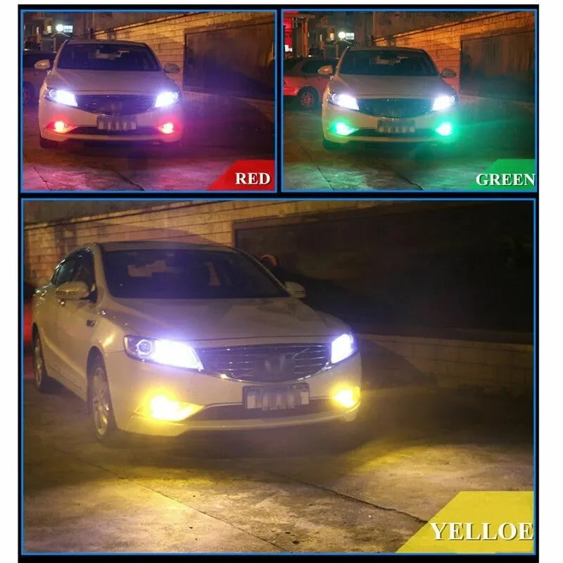 1SET T10 W5w RGB LED Bulb 12SMD 5050 CANbus 194 168 Car With Remote