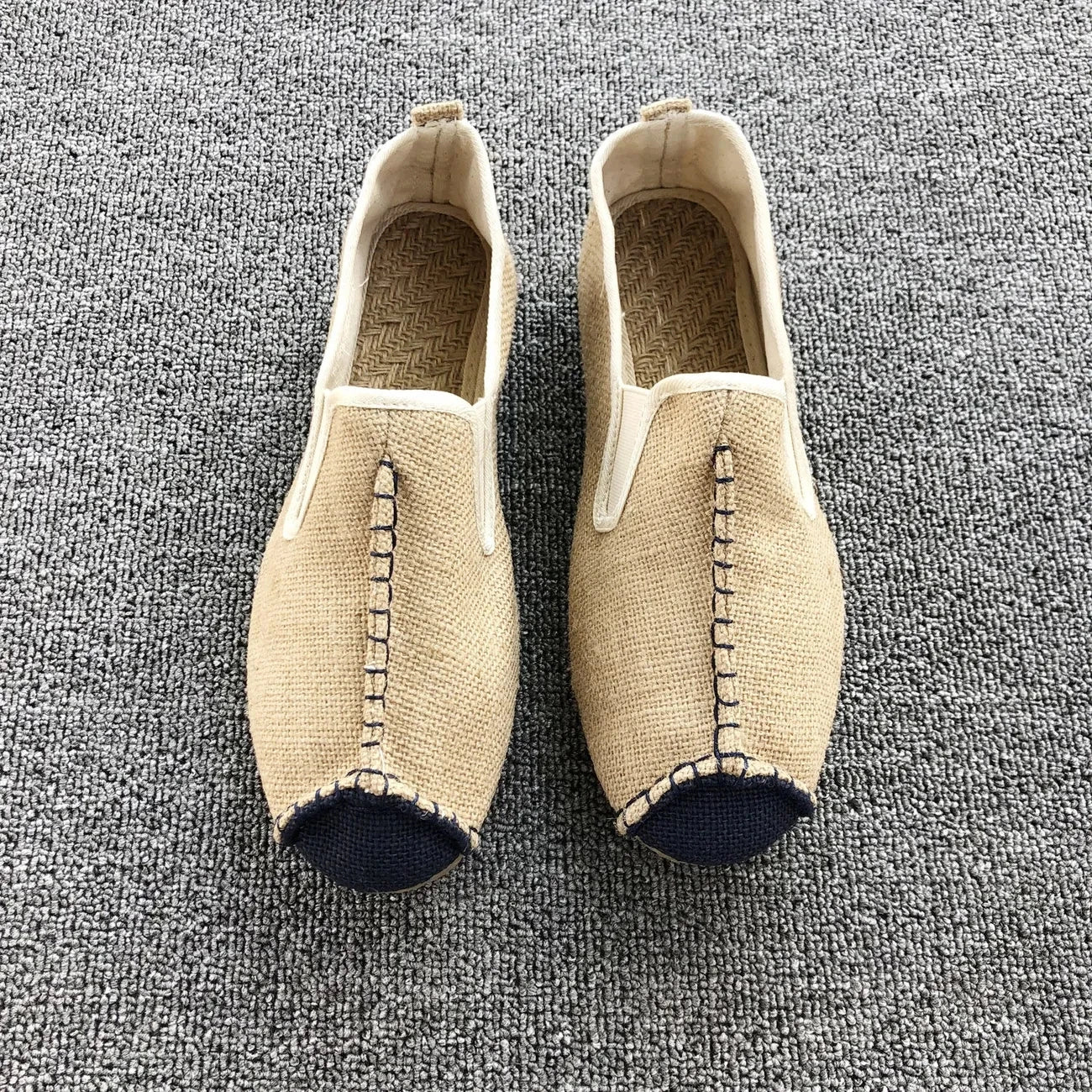 Chinese Style Linen Shoes Mens Casual Male Breathable Shoes Men