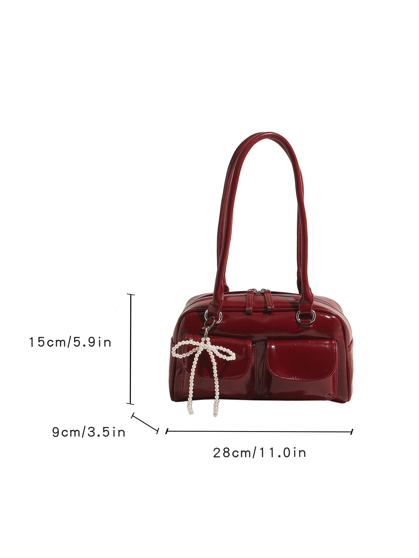 Fashionable Underarm Bow Bag for Women 2024 Korean Edition New Simple